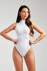 Body Premium Dupla Face Branco com Nude