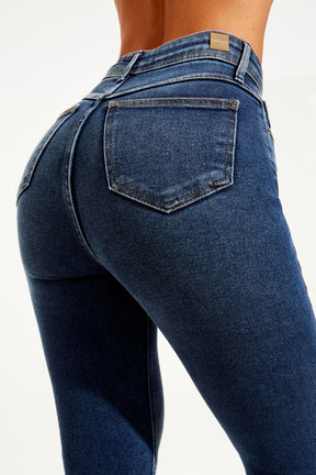 Calça Jeans Modeladora Essencial Reta Cós Super Alto