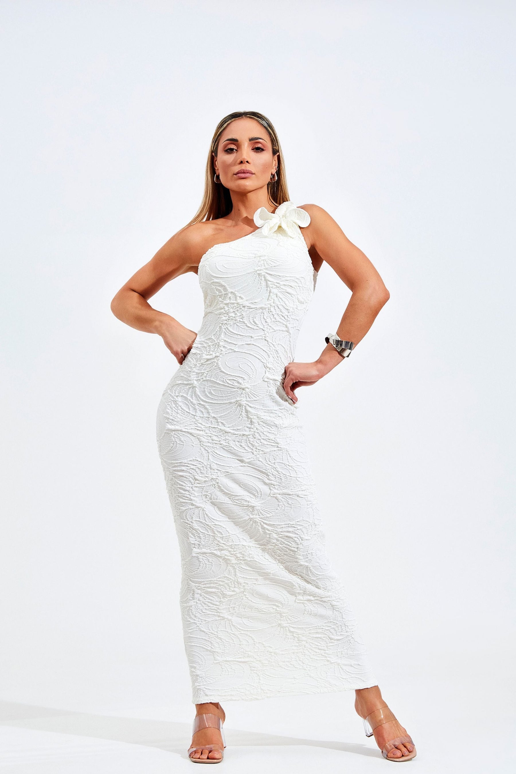 Vestido Perfect Stretch Longo Off White