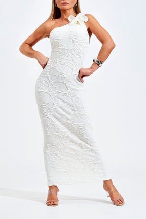 Vestido Perfect Stretch Longo Off White